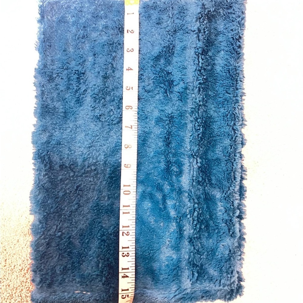 Blue Fuzzy Infinity Scarf - Picture 2 of 2